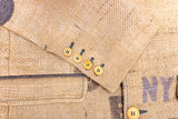 THE COFFEE JACKET - exklusives Sakko aus gebrauchten Kaffeesäcken mit originalem Druck der Kaffeefarm Upcycling Jacket für stillbewusste Herren Handmade