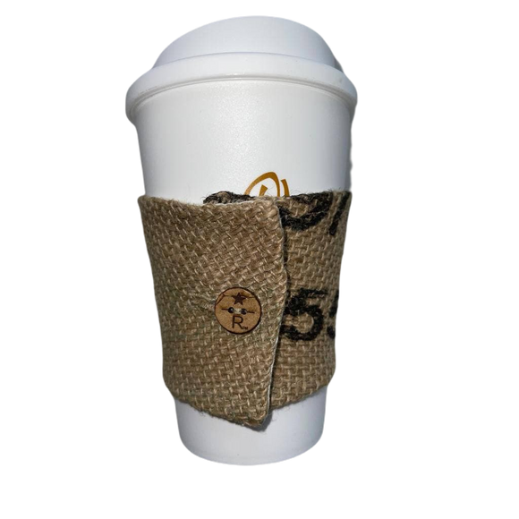 Kaffeebecher-Halter aus gebrauchtem Kaffeesack – The Coffee Jacket